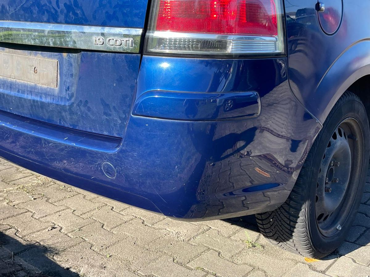 Opel Zafira B original Stoßstange Stoßfänger hinten Z21B Ultrablau BJ06